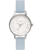 Montre Femme en Cuir synthétique bleue
