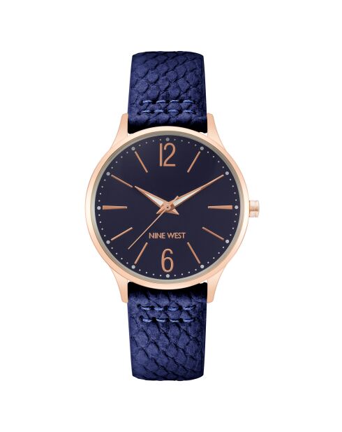 Montre Femme en Cuir bleue