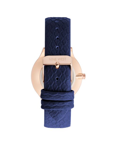 Montre Femme en Cuir bleue