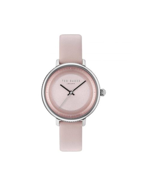 Montre Femme en Cuir rose