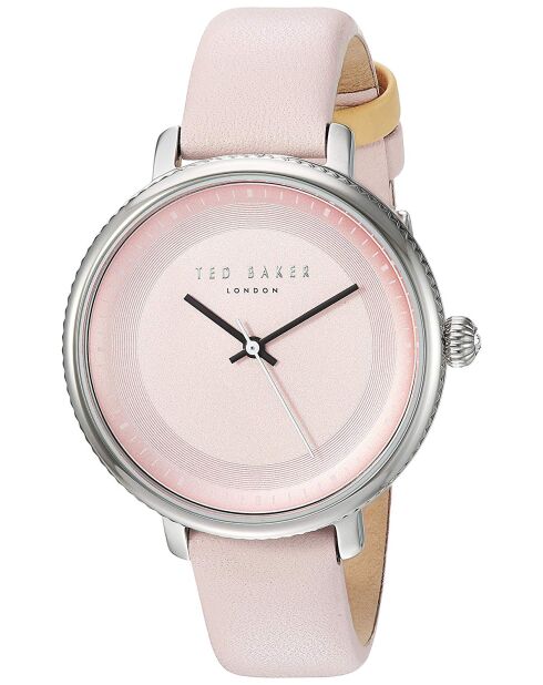 Montre Femme en Cuir rose