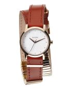 Montre Femme Kenzi en Cuir marron