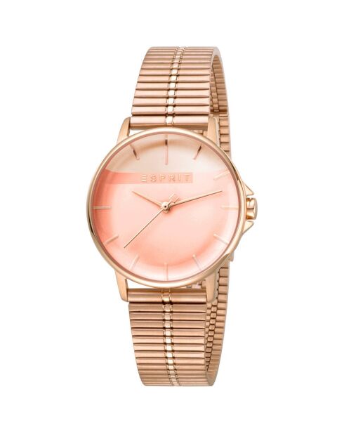 Montre Femme en Acier rose doré