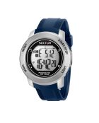 Montre Digitale Homme en PU bleue