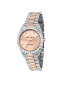 Montre Femme Everyday en Acier argenté/rose doré