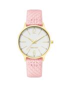 Montre Femme en Cuir rose