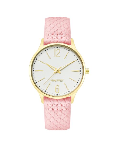 Montre Femme en Cuir rose
