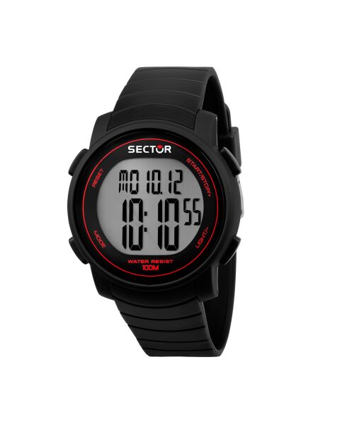 Montre Digitale Homme en PU noire