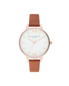 Montre Femme Timeless en Cuir marron