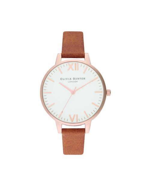 Montre Femme Timeless en Cuir marron