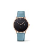 Montre Homme en Cuir bleue
