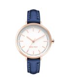 Montre Femme en Cuir bleue