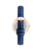 Montre Femme en Cuir bleue