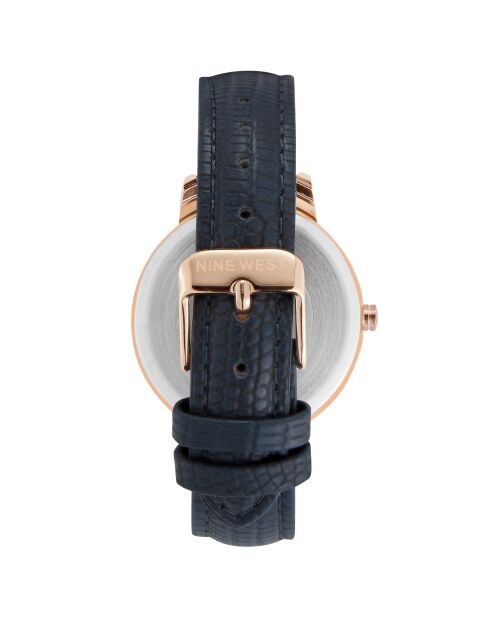 Montre Femme en Cuir bleue