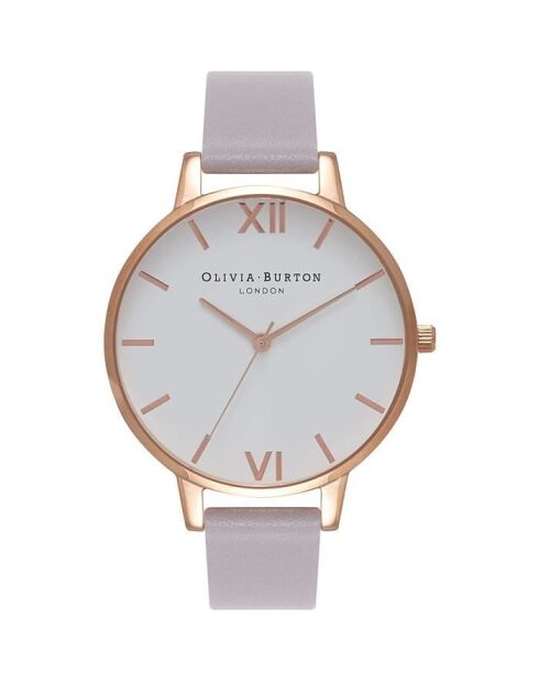 Montre Femme en Cuir violette
