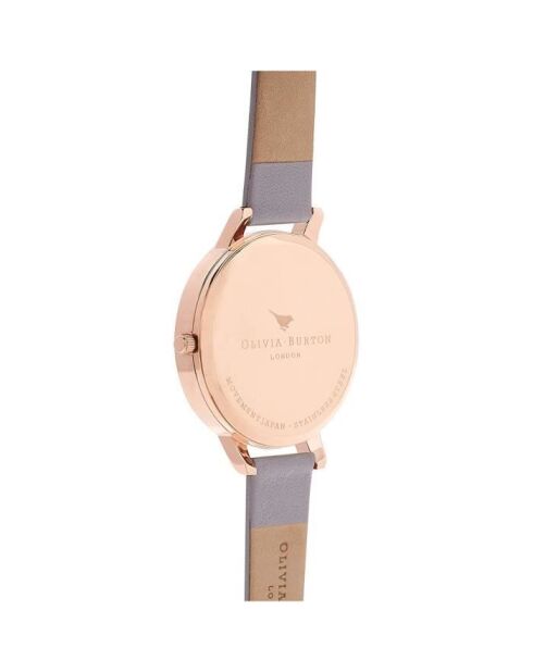 Montre Femme en Cuir violette