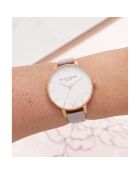 Montre Femme en Cuir violette