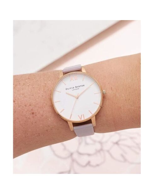 Montre Femme en Cuir violette