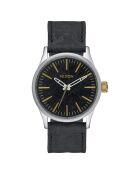 Montre Homme Sentry en Cuir noire