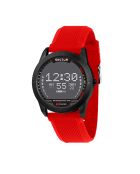 Montre Digitale Homme en Silicone rouge