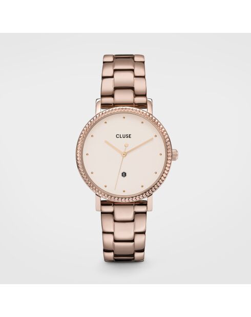 Montre Femme Le Couronnement en Acier rose doré