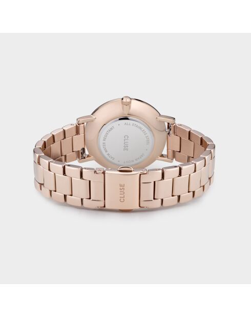 Montre Femme Le Couronnement en Acier rose doré