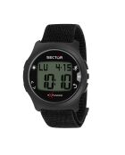 Montre Digitale Homme en Nylon noire