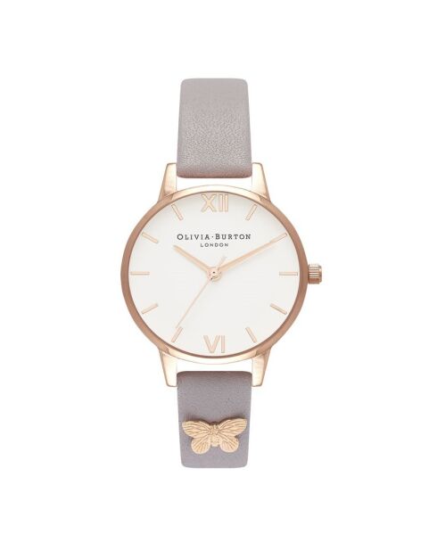 Montre Femme en Cuir violette