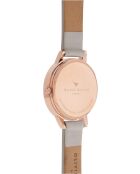Montre Femme en Cuir grise