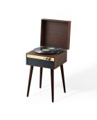 Platine Vinyle Jasper sur pieds noyer