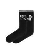 2 paires de chaussettes en coton noires