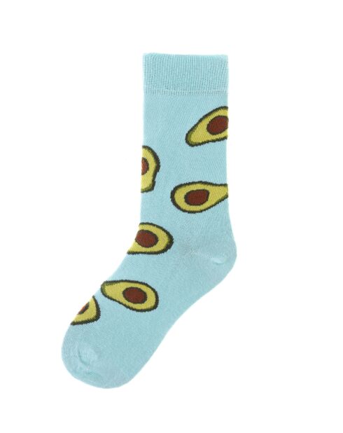 Chaussettes en coton bleues