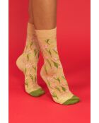 Chaussettes en coton beiges