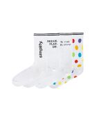 Lot de 4 paires de chaussettes en coton blanches