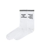 Lot de 2 paires de chaussettes en coton blanches