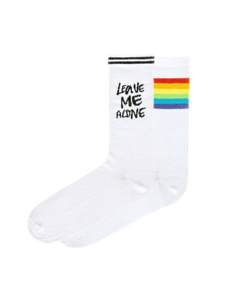 Lot de 2 paires de chaussettes en coton blanches