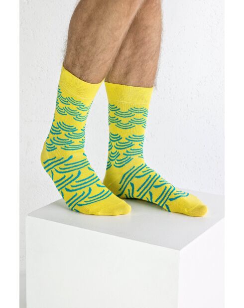 Lot de 2 paires de chaussettes en coton assorties