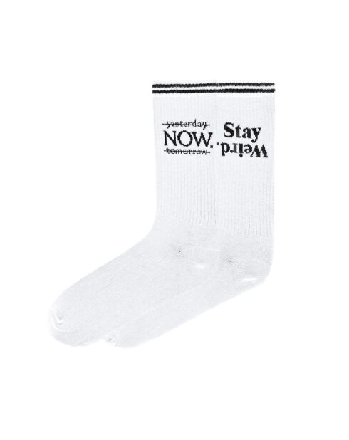 Lot de 2 paires de chaussettes en coton blanches
