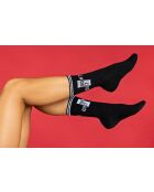Chaussettes en coton noires