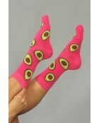 4 paires de chaussettes en coton roses