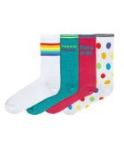 4 paires de chaussettes en coton assorties