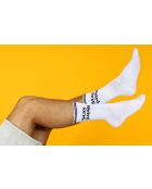Lot de 2 paires de chaussettes en coton blanches