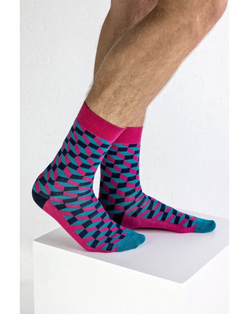 Lot de 2 paires de chaussettes en coton assorties