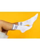Lot de 2 paires de chaussettes en coton noir/blanc