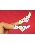 Lot de 4 paires de chaussettes en coton noir/blanc