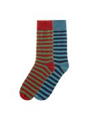 Lot de 2 paires de chaussettes en coton assorties