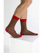 Lot de 2 paires de chaussettes en coton assorties