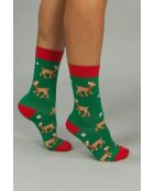 Chaussettes en coton vertes