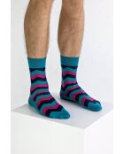 Chaussettes en coton bleues