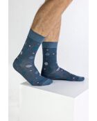 Lot de 2 paires de chaussettes en coton grises